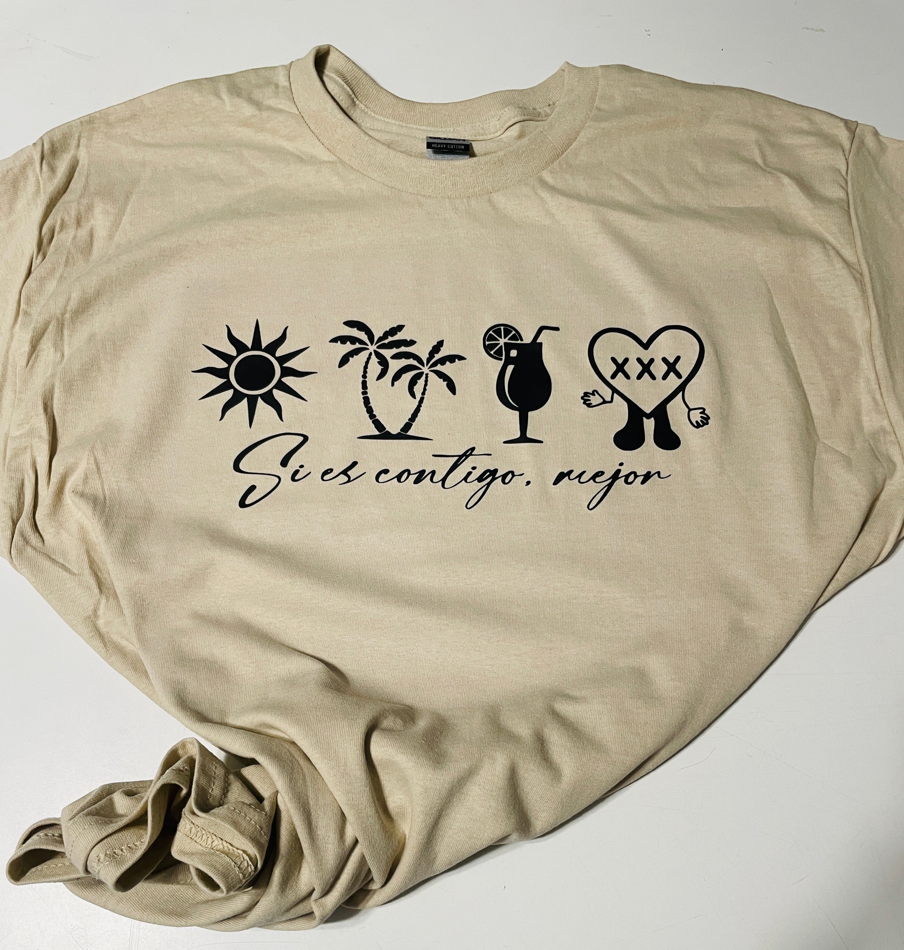 Si es contigo mejor bunny reggaeton shirt