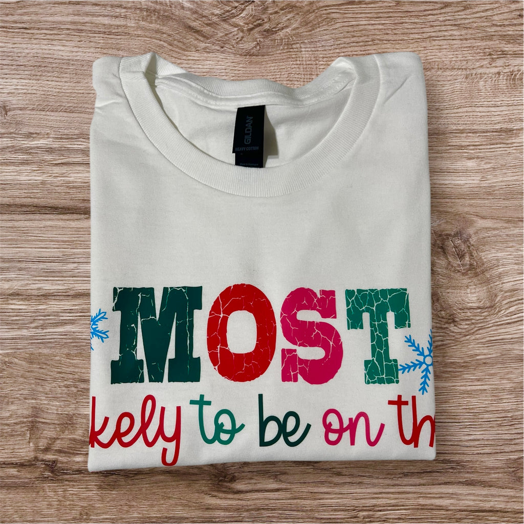 Christmas T-shirt naughty list