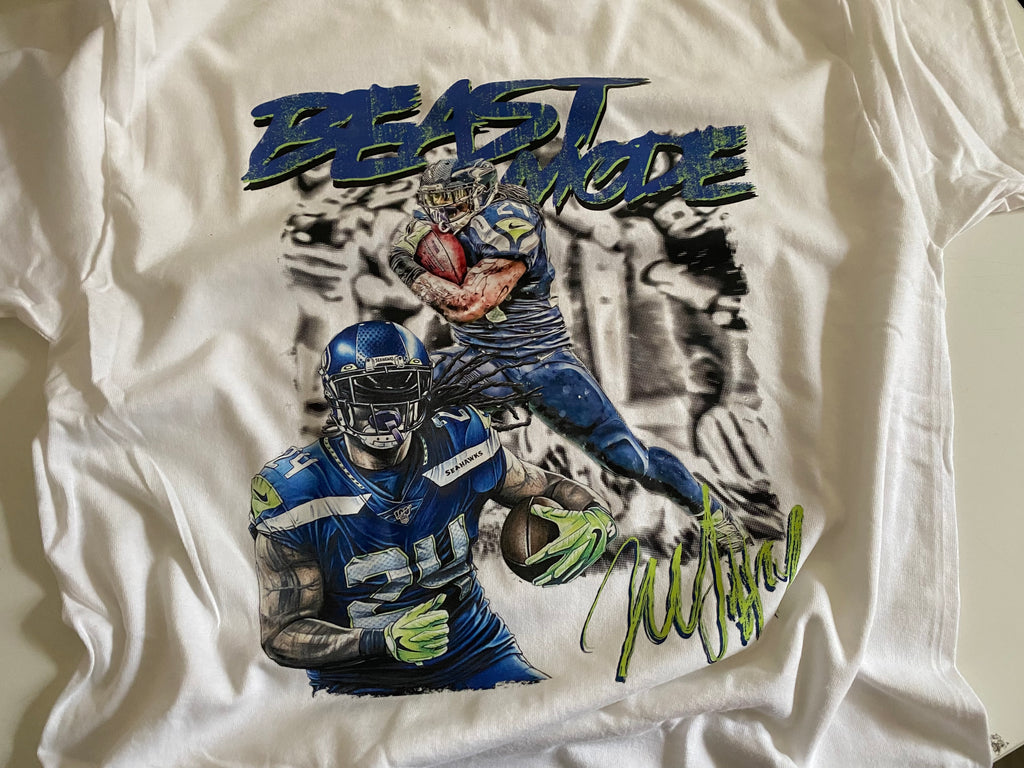 Seahawks marshawn lynch custom shirt