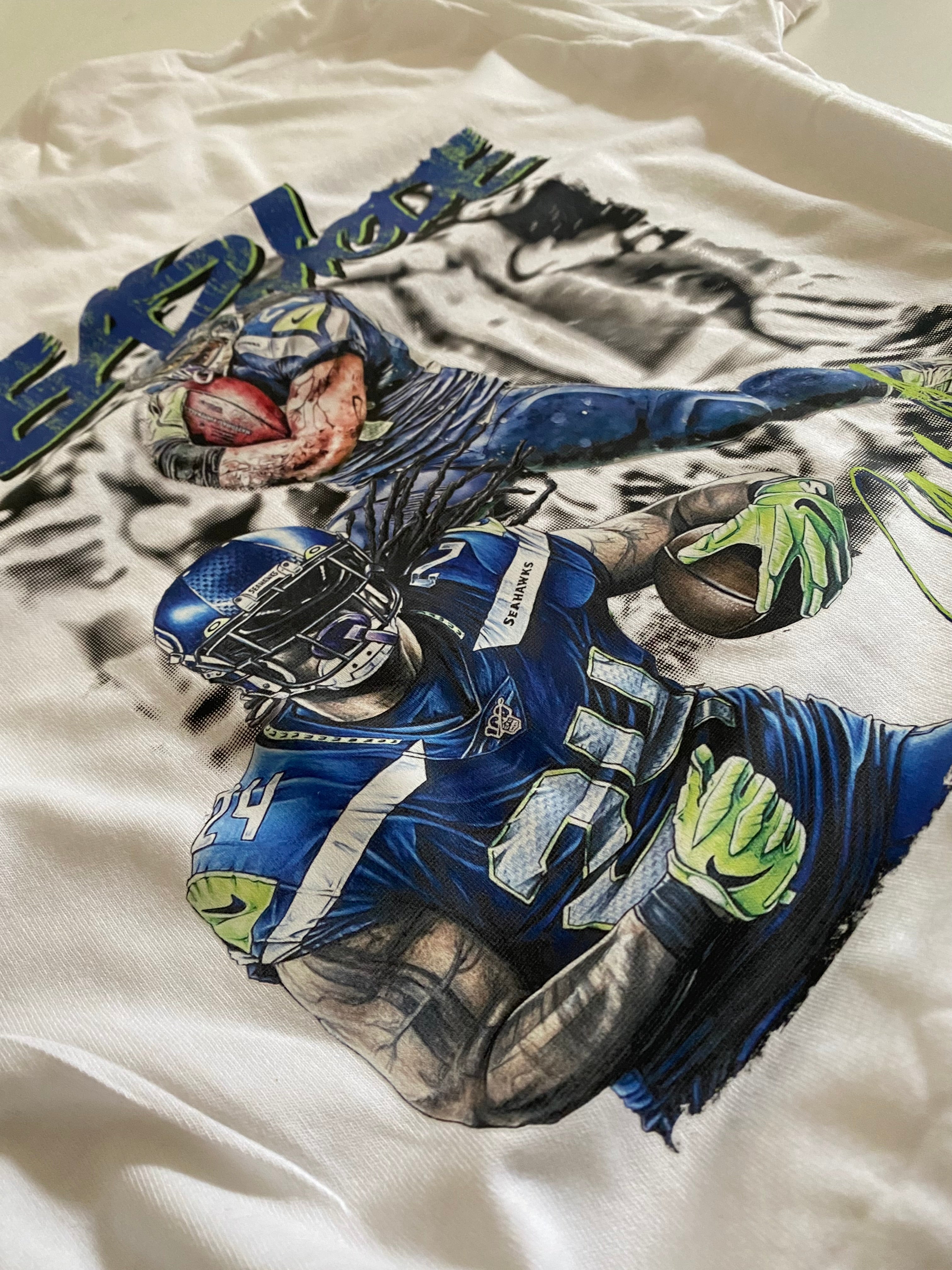 Seahawks marshawn lynch custom shirt
