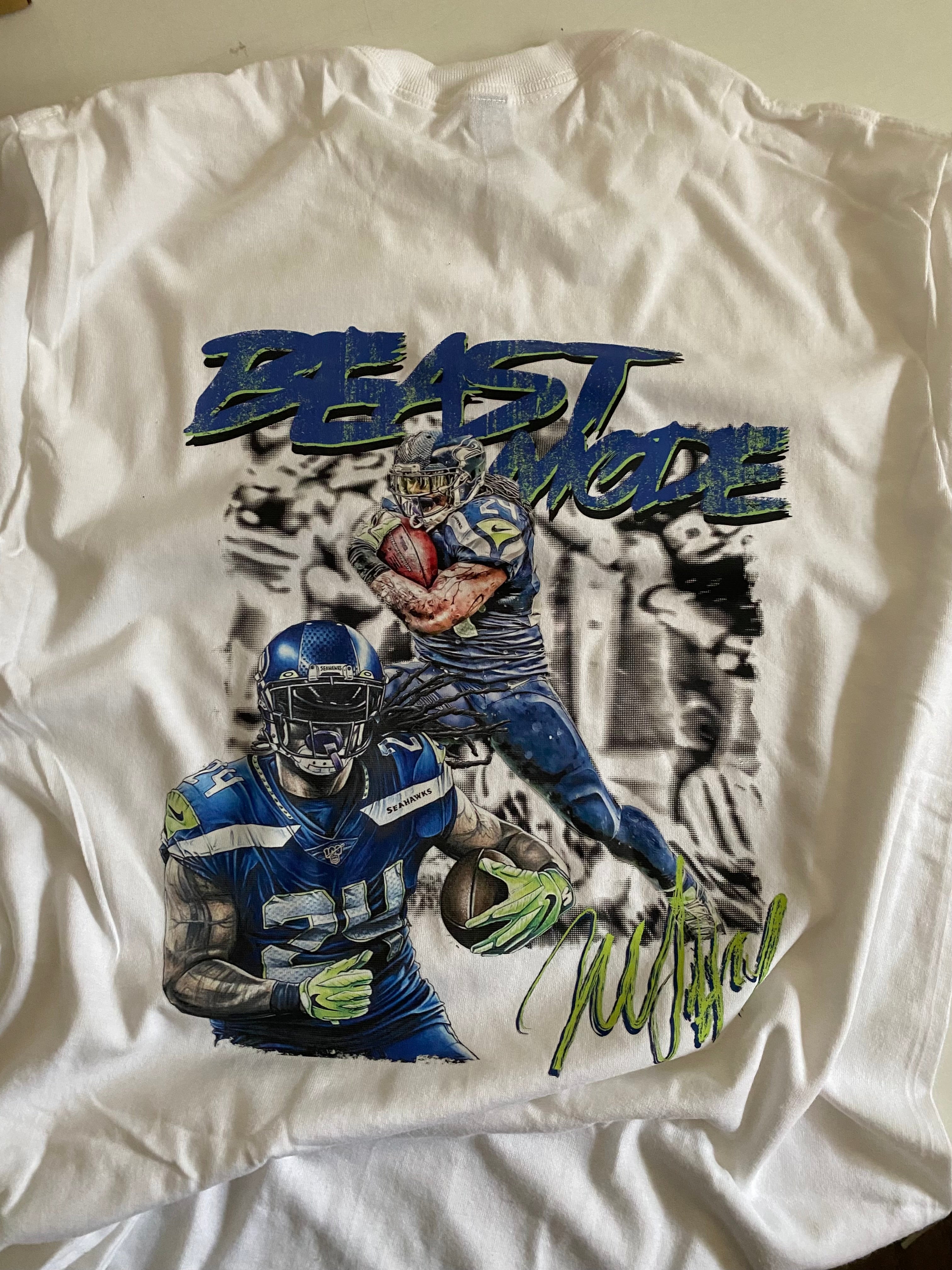 Seahawks marshawn lynch custom shirt